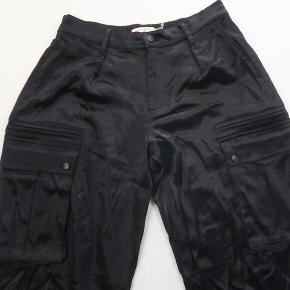 Alice + Olivia Joette Satin Cargo Pants Size 12 petite - Picture 8 of 14